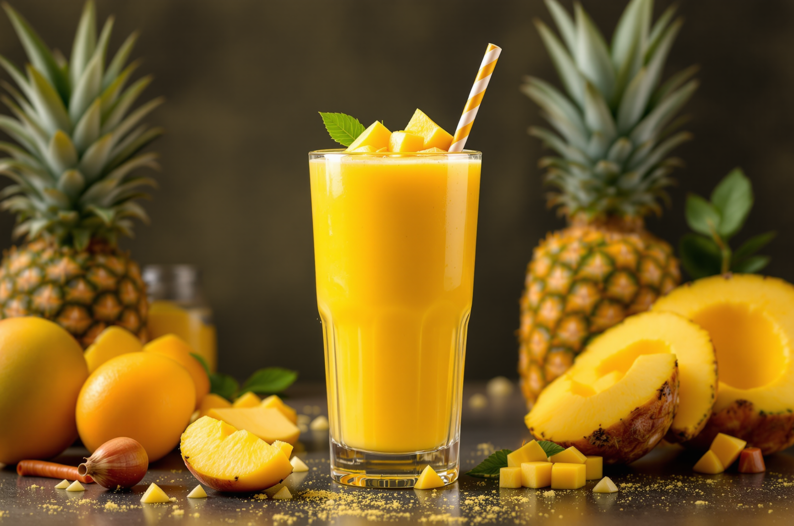 Tropical Mango & Pineapple Smoothie