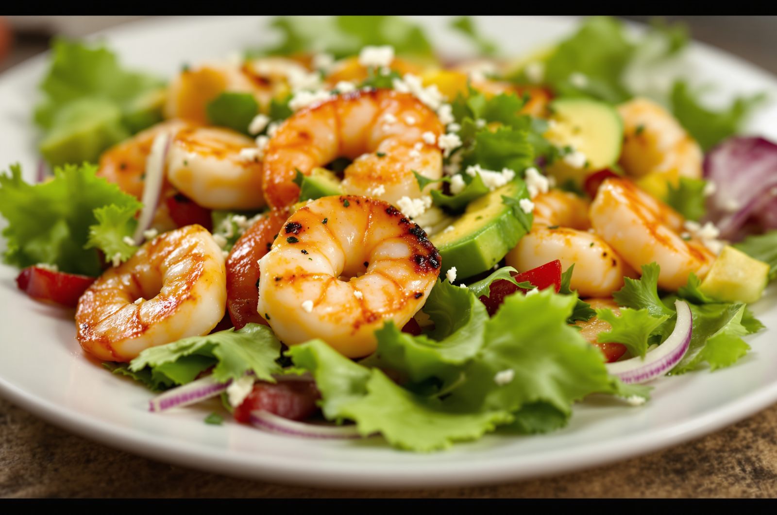 Grilled Shrimp and Avocado Salad
